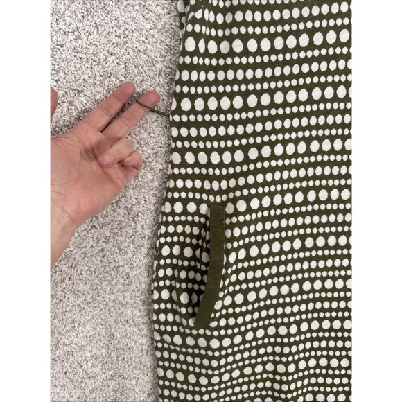 Boden Women's Midi Dress L/XL Green 100% Cotton A-Line - Picture 3 of 10